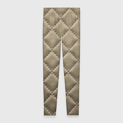 Леггинсы женские Стёганая кожа - fashion texture, цвет: 3D-принт