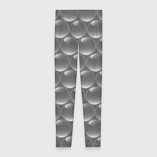 Женские легинсы Абстрактное множество серых металлических шаров / 3D-принт – фото 1