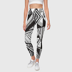 Леггинсы женские Геометрический орнамент, цвет: 3D-принт — фото 2