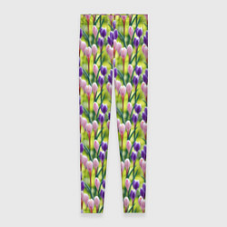 Женские легинсы Весенние крокусы