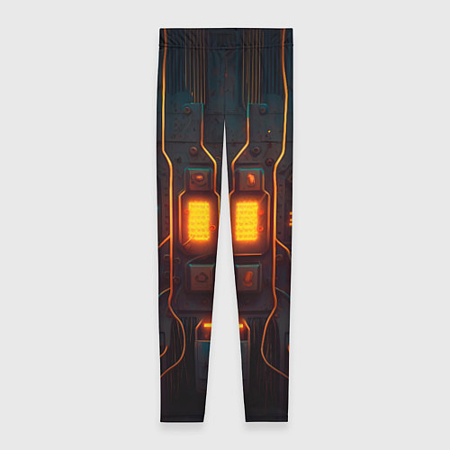 Женские легинсы Паттерн в стиле киберпанк / 3D-принт – фото 1