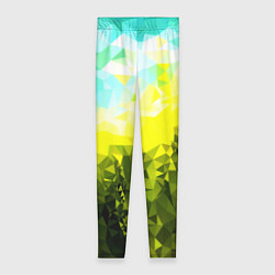 Женские легинсы Green abstract colors