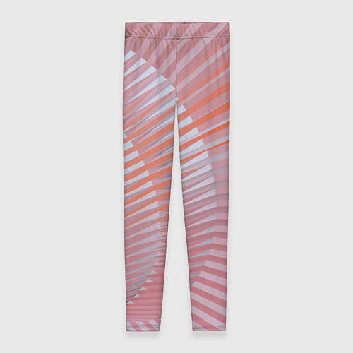 Женские легинсы Абстрактные розовые волнообразные линии / 3D-принт – фото 1