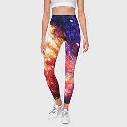 Леггинсы женские Космическое сияние ночь, цвет: 3D-принт — фото 2