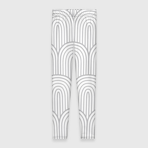 Женские легинсы Светло-серый овальный паттерн / 3D-принт – фото 1