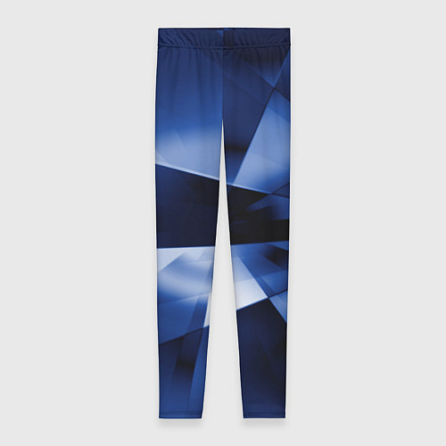 Женские легинсы Синие лучи и отражения в абстракции / 3D-принт – фото 1