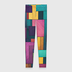 Леггинсы женские Современные геометрические фигуры, цвет: 3D-принт