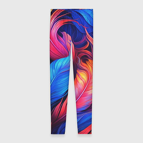 Женские легинсы Экзотические перья / 3D-принт – фото 1