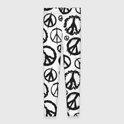 Женские легинсы Many peace logo