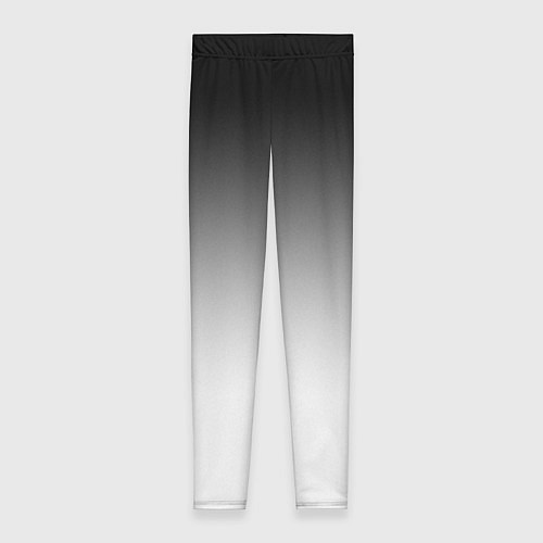 Женские легинсы Black and white gradient / 3D-принт – фото 1