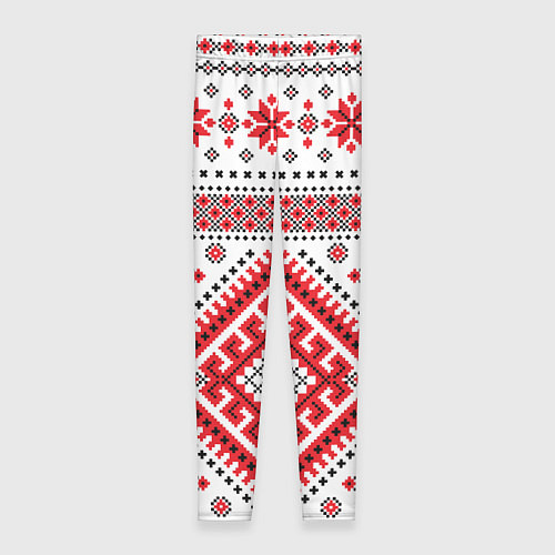 Женские легинсы Удмуртская роспись / 3D-принт – фото 1