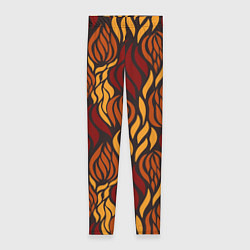 Леггинсы женские Hot Flames - паттерн, цвет: 3D-принт