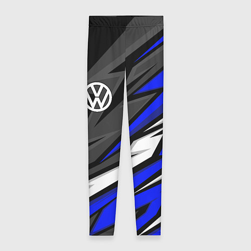 Женские легинсы Volkswagen - Синяя абстракция / 3D-принт – фото 1