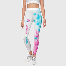 Леггинсы женские Dead by Daylight neon gradient style: по-вертикали, цвет: 3D-принт — фото 2