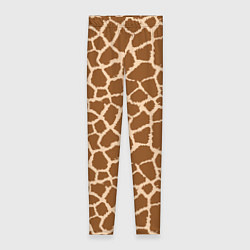 Леггинсы женские Кожа жирафа - giraffe, цвет: 3D-принт