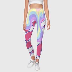 Леггинсы женские Rainbow illusion, цвет: 3D-принт — фото 2