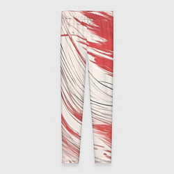 Леггинсы женские Абстракция красно-белая, цвет: 3D-принт