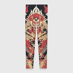 Леггинсы женские Татуировка дух дракона, цвет: 3D-принт