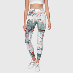 Леггинсы женские Узоры на мраморе, цвет: 3D-принт — фото 2