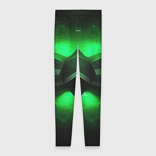 Женские легинсы Абстрактное царство зелени / 3D-принт – фото 1
