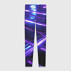 Женские легинсы Фиолетовые неоновые плиты
