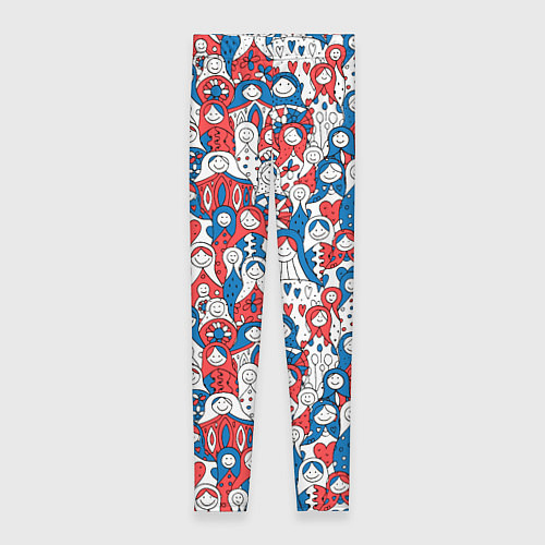 Женские легинсы Русские матрешки / 3D-принт – фото 1