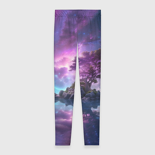 Женские легинсы Волшебный остров / 3D-принт – фото 1