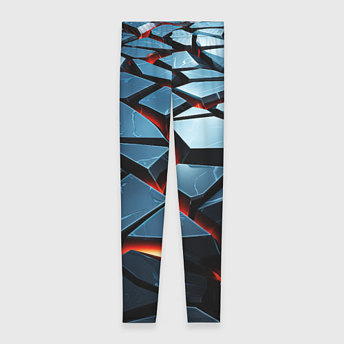 Женские легинсы Абстрактные плиты с оранжевым светом / 3D-принт – фото 1