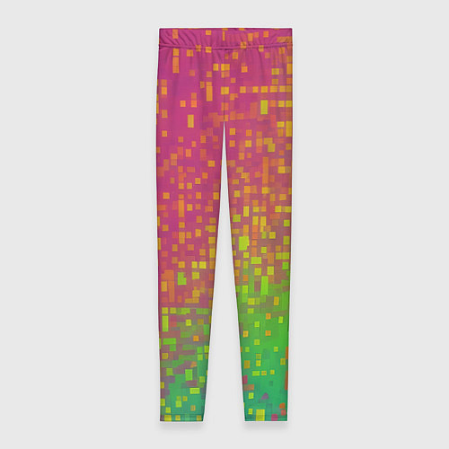 Женские легинсы Разноцветные пиксели / 3D-принт – фото 1