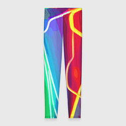 Леггинсы женские Абстрактные цветные полосы - композиция, цвет: 3D-принт