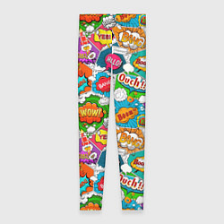 Женские легинсы Bang Boom Ouch pop art pattern