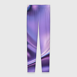 Леггинсы женские Голография - изгибающийся металлический фиолетовый, цвет: 3D-принт