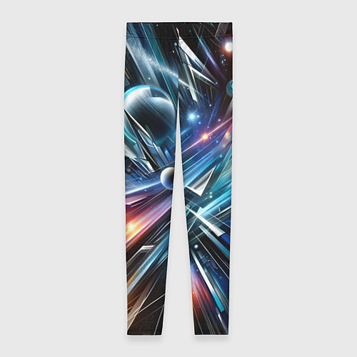 Женские легинсы Космос - футуризм / 3D-принт – фото 1