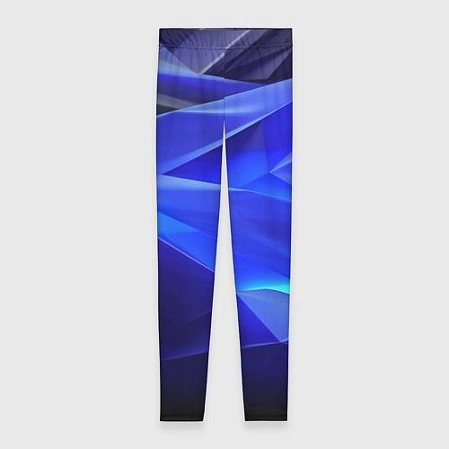 Женские легинсы Black and blue abstract background sport style / 3D-принт – фото 1