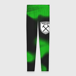 Леггинсы женские West Ham sport halftone, цвет: 3D-принт