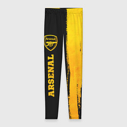 Женские легинсы Arsenal - gold gradient по-вертикали