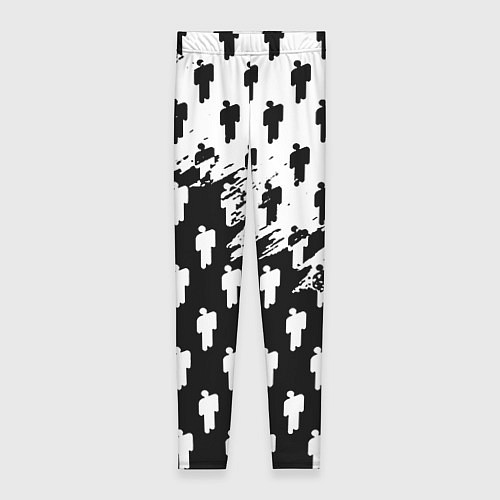 Женские легинсы Billie Eilish pattern black / 3D-принт – фото 1