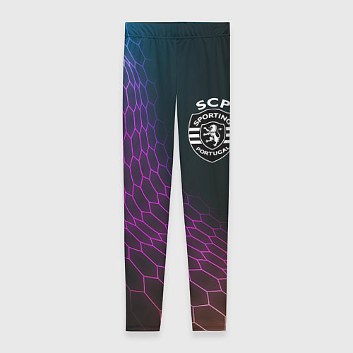 Женские легинсы Sporting футбольная сетка / 3D-принт – фото 1