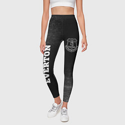 Леггинсы женские Everton sport на темном фоне вертикально, цвет: 3D-принт — фото 2