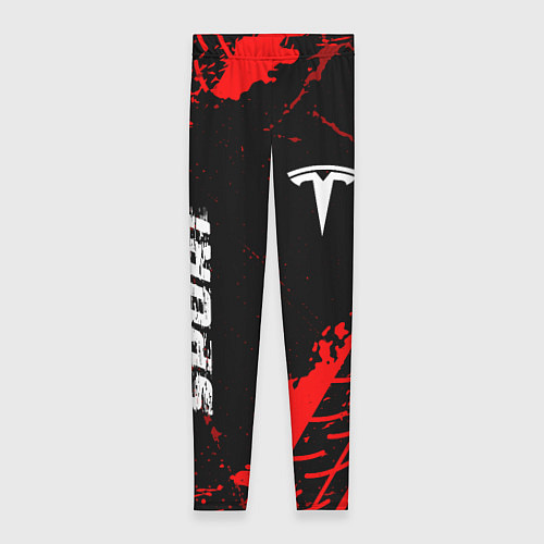 Женские легинсы Tesla red sport tires / 3D-принт – фото 1