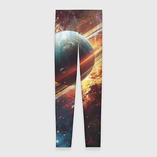 Женские легинсы Большая планета / 3D-принт – фото 1