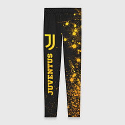 Леггинсы женские Juventus - gold gradient по-вертикали, цвет: 3D-принт