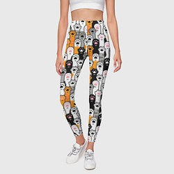 Леггинсы женские Кошачьи лапы, цвет: 3D-принт — фото 2