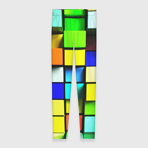 Женские легинсы Оптические кубы / 3D-принт – фото 1