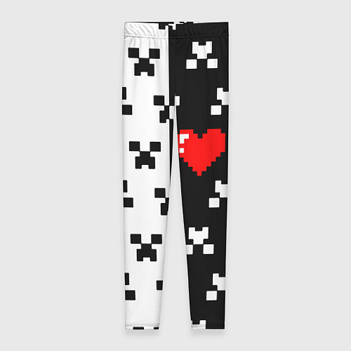 Женские легинсы Minecraft pattern love / 3D-принт – фото 1