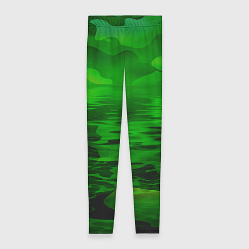 Женские легинсы Камуфляж с водой / 3D-принт – фото 1