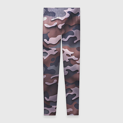Женские легинсы Камуфляж-грязь / 3D-принт – фото 1