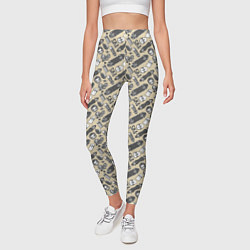Леггинсы женские Скейт и граффити, цвет: 3D-принт — фото 2