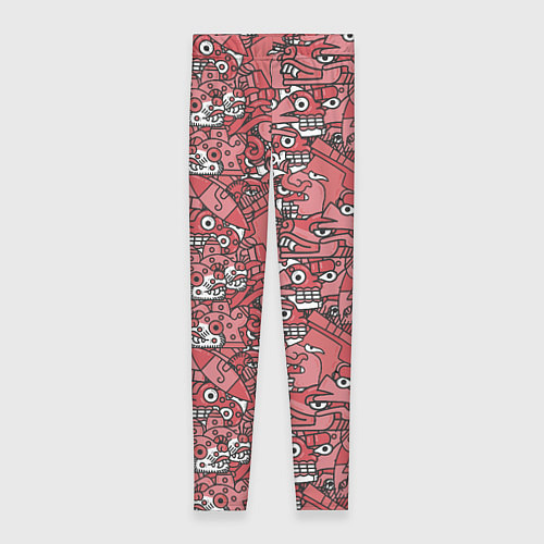 Женские легинсы Ацтеки и звери / 3D-принт – фото 1
