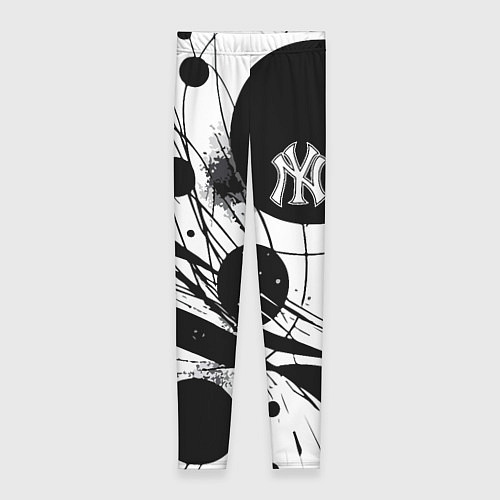 Женские легинсы New York Yankees baseball team - abstraction / 3D-принт – фото 1